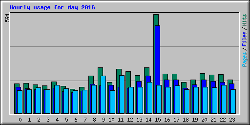 Hourly usage for May 2016